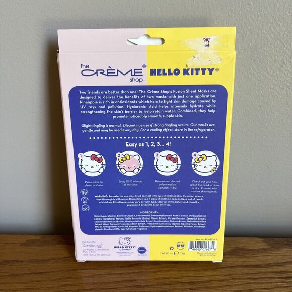 The Creme Shop x Hello Kitty Fusion Essence Masks SET OF 3 - NEW - Picture 2 of 4